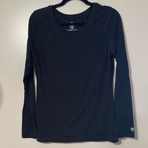 Healing Hands Black Under Scrub Long Sleeve Shirt